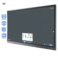 Soulaca 65 inches Touchscreen Interactive Electronic Smart Whiteboard for Meeting Office Android 9.0 5G WiFi Presentation