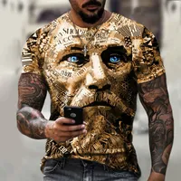 Men's 3D printed entre short sve T-shirt, summer fashion, new, big sale, 2021