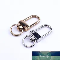 10 pcs Schwenkschiffer Klauenklammern Haken Split Key Ring -Befunde Verschl￼sse f￼r DIY -Schmuckzubeh￶r erstellen Tasche Schl￼sselbund DIY Accessoires Factory Price Expert Design Qualit￤t