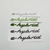 ل E-Hybrid Emblem سيارة شعار ملصق الجانب درابزين رسالة شارة شارة شارة
