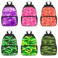 Backpack Kids Backpacks Cartoon Camouflage Printed School Bags For Girls Boys Children Travel Bagpack Navy Blue Outdoor