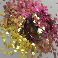 Nail Glitter 50G الوهم البصري (لون الحرباء الملونة): عدل الكونتس 3 مم. لأظافر هلام الاكريليك، الوحل، تأثيري، مهرجان، راتنج