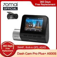Dash 1944p Скорость и GPS Автомобильный видеорегистратор Night Vision Free WiFi Передняя задняя камера 70Mai Pro Plus A500S