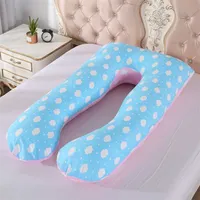 Pregnancy Pillow Bedding Full Body Pillow for Pregnant Women Comfortable U-Shape Cushion Long Side Sleeping Maternity Pillows 211101