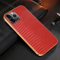 Lizard Pattern Leather Phone Factions for iPhone 14 14Plus 14Pro 13 12 11 Pro Max XS XR x Three anti-mobile cover forhuawei mate 40rs case