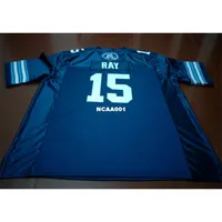 Cheap 001 Toronto Argonauts RiCKY Ray #15 Blue College Jersey Size S-4XL or custom any name or number jersey