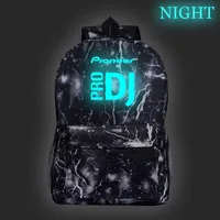 Рюкзак pioneer pro dj светящиеся школьные сумки повседневная ночь светящиеся рюкзак студенты мальчики девочек рюкзак