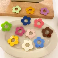 Colorful Resin Hair Clips Flower Barrette Sweet Hairgrips Geometry Hairpin for Women Girls Hair Accessories