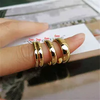 Modyle 2021 New Fashion 2mm 3mm 4mm 6mm Gold Color 100% Tungsten Carbide Wedding Rings for Men Women Wholesale