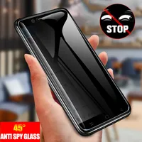 Anti Spy Tempered Glass Protectors For Samsung Galaxy Note 20 S21 Ultra S20 Note 10 Plus A51 A71 Full Privacy Protection Screen Protector