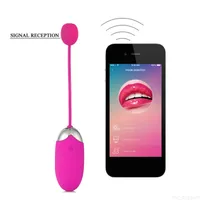 2022USB Vibrador recargable Aplicación de Bluetooth inalámbrico Vibradores de control remoto para mujeres juguetes sexuales Vibrante Clit Jump Huevo Vibrador O3 Y1893002