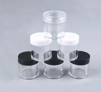 2021 10ml g Clear Plastic Pot Pot Botte rechargeable Cosmétic Bottle pour Eyshadow Maquillage pour ongles Échantillon de poudre