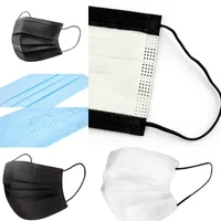 Tek Kullanımlık Maskeleri Yetişkin FA Siyah Beyaz Pembe Klasik Kalkan Maskesi Sağlık Toz Geçirmez Çocuk Yüz Maskesi Dokunmayan Erkekler Kadınlar Kapak Kat
