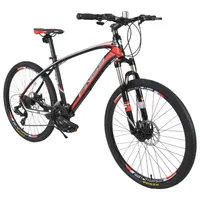 26 polegadas 24Speeds bicicletas de alumínio frame shimano shimano sistema de shimano, frontal e traseira freio de disco MTB vermelho para macho e fêmea A42