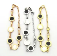 20 design mix de alta qualidade fábrica preto cadeia branca pulseira pulseira rosa ouro prata 316L aço inoxidável incrustado amor jóias mulheres braceletes