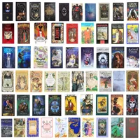 220 Style Tarot Cards Game Oracle Golden Art Nouveau The Green Witch Universal Celtic Thelema Steampunk Tarots Board Deck Games DHL Wholesale