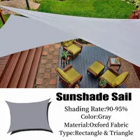 Shade Outdoor Sun Sail Waterproof Shelter Garden Patio Gazebos Awning Swimming Pool Beach Sunshade Camping Tent 95% UV Block