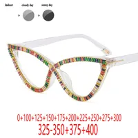 Occhiali da sole Donne gatto Progressive occhiali da lettura multifocale visione regolabile del sole Pochromico esterno UV400 FML