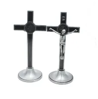 Croix en métal Christ souffrant Statue catholique jésus église icône ornement bureau à domicile bijoux religieux