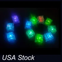 Durevole e versatile Luci di ghiaccio Benna LED Cubi Glowing Party Ball Flash Light Luminoso Neon W Festival Festival Barra di Natale Vino Vetro Decorazione Forniture USA