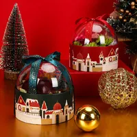 Подарочная упаковка Рождественская прозрачная яблочная упаковка коробка канун фрукты