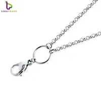 Chains 26/30 Inch Silver 316 Stainless Steel Chain Necklace, Rolo For Floating Locket Pendant Necklace High Quality LSCH03-11