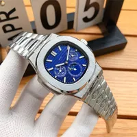 1 PC Retail Top Quality AAA Designer Prestiżowe zegarki 316L Zespół stalowy Automatyczne Nawiązanie Mechaniczne Watch Data Wyświetlacz Wodoodporny Zegarek Hurtownie