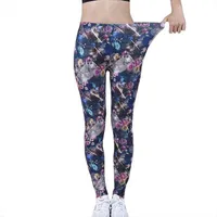 Ysdnchi Women Leggings High Quality Polyester Print Fitness Leggins Elastic Waist Summer Sexy Workout Pants