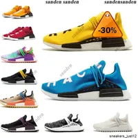 Nmd Human Race Mens Running With Box Pharrell Williams Sample Yellow Core Black Sport Designer Shoes Women Sneakers 36 -45 J