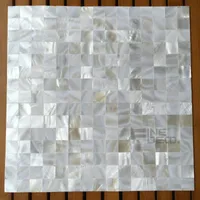 Tapety Czysty biały kolor 100% Naturalna Matka Pearl Dachówka Bezszwowy wzór dla Dekoracji Domowej