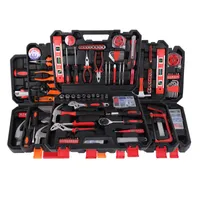 Conjuntos de herramientas de mano profesionales Conjunto Kit de reparación de hogares Carpintería Electricista Box DIY Transporte llave llave Toma de llave