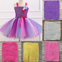 Party Decoration 9 6 Inches Baby Shower Crochet Tutu Tops Wrap Chest Bustier DIY Tubes Fabric Birthday Gifts Tulle Skirt Accessaries 5z