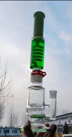 Vintage Premium Glas Bong Water Pipe Building Ein neues gefrierbares Glycerin-Spulenqualität Raucherbrenner mit Schüssel kann das Kundenlogo setzen