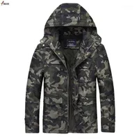 メンズジャケットMkassファッションカジュアル屋外スタイル2021 Outwear Camouflageメンズフード付きジャケットコート高品質TOPS1