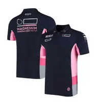 BFWL F1 Racing Point Team قميص بولو، طية صدر السترة تي شيرت بأكمام قصيرة، نفس النمط مخصص