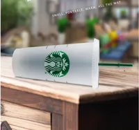 24oz Tumblers пластиковые питьевые сок чашка с губной и соломой волшебной кофейной кружкой Cokom Starbucks пластиковая прозрачная чашка