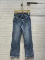 Milan Pist Jeans 2021 Yeni Moda Tasarımcısı Flare Kot Marka Aynı Stil Lüks Kadın Kotları 0325-5