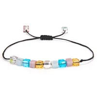 Strangs Mode-Stil Frauen Perlen Armband Armband Glas Kristall Charme Armbänder Geschenke Schmuck Zubehör Handgemachte Armband Schmuck