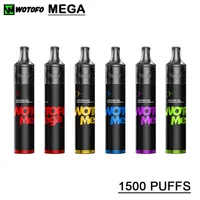 Original WOTOfo Mega Wegwerf E-Zigaretten-Geräte-Kit 1500 Puffs 980mAh-Batterie 5ml Vorgefüllte Pod-Patrone-Stick Vape Pen Authentic A04