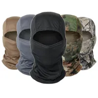 Buitenhoeden multicam camouflage balaclava cap full face shield cycling motorfiets skiën paintball bescherming tactische militaire hoed