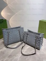 2021 Winter Marmonts Geometric Chain Tote Bag Ophidia MM BM 26 31 cm Totes Shoulder bags Luxury Designer Handbag Purse Wallets Womens 681483