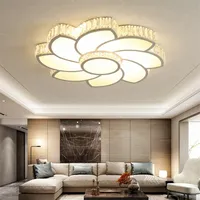 Ceiling Lights LED Crystal Lamp Simple Modern Atmosphere Rectangular Chandeliers Nordic Room Bedroom Living Decoration