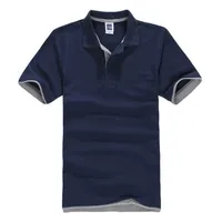 Faliza Spring Camisa Polos рубашка мужчины дизайн дышащий хлопок повседневная короткая рукава мужские рубашки Polos плюс размер XXXL TX107 210623