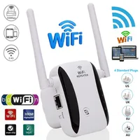 Faixa de repetidor Wi-Fi sem fio Extender Wi-Fi Amplificador de sinal 300Mbps WiFi Router Booster 2.4G UltraBoost Point 210607