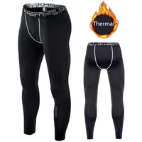 Running Pants Man Sport Warm Tight Pant Long Johns Jogging Outdoor Workout Fitness Compression Boy Thermal Trouser Leggings Quick Dry