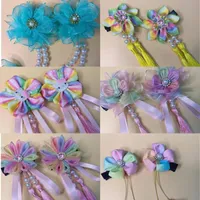 Haaraccessoires Prachtige Chinese Hanfu Clips Prinses Pearltassel Baby HairPeice Barrettes Festival Hairgrips HairPiec