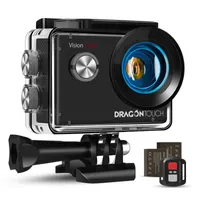 Dragon Touch Vision4 Lite 4K 20MP HD Action Camera Remote Control Helmet Sport Camera EIS WiFi Underwater Waterproof Action Cam H1124