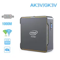 Mini PC AK3V Intel Celeron J3455 cuádruple DDR4 8GB 128GB Windows 10 Desktop con puerto HD VGA 1000M LAN BT4.2