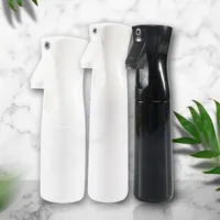 Bottiglie di stoccaggio barattoli 200ml spray continuo bottiglia di acqua nebulizzata per capelli parrucchieri barbiere parrucchieri utensili spruzzatore bianco nero