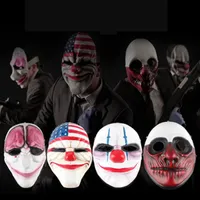 Masque de New Clown Masque Full Face Masque Masquerade Party Scary Clowns Masques Masque d'horreur Paydrain Halloween Costume Cosplay Masques EWF7953